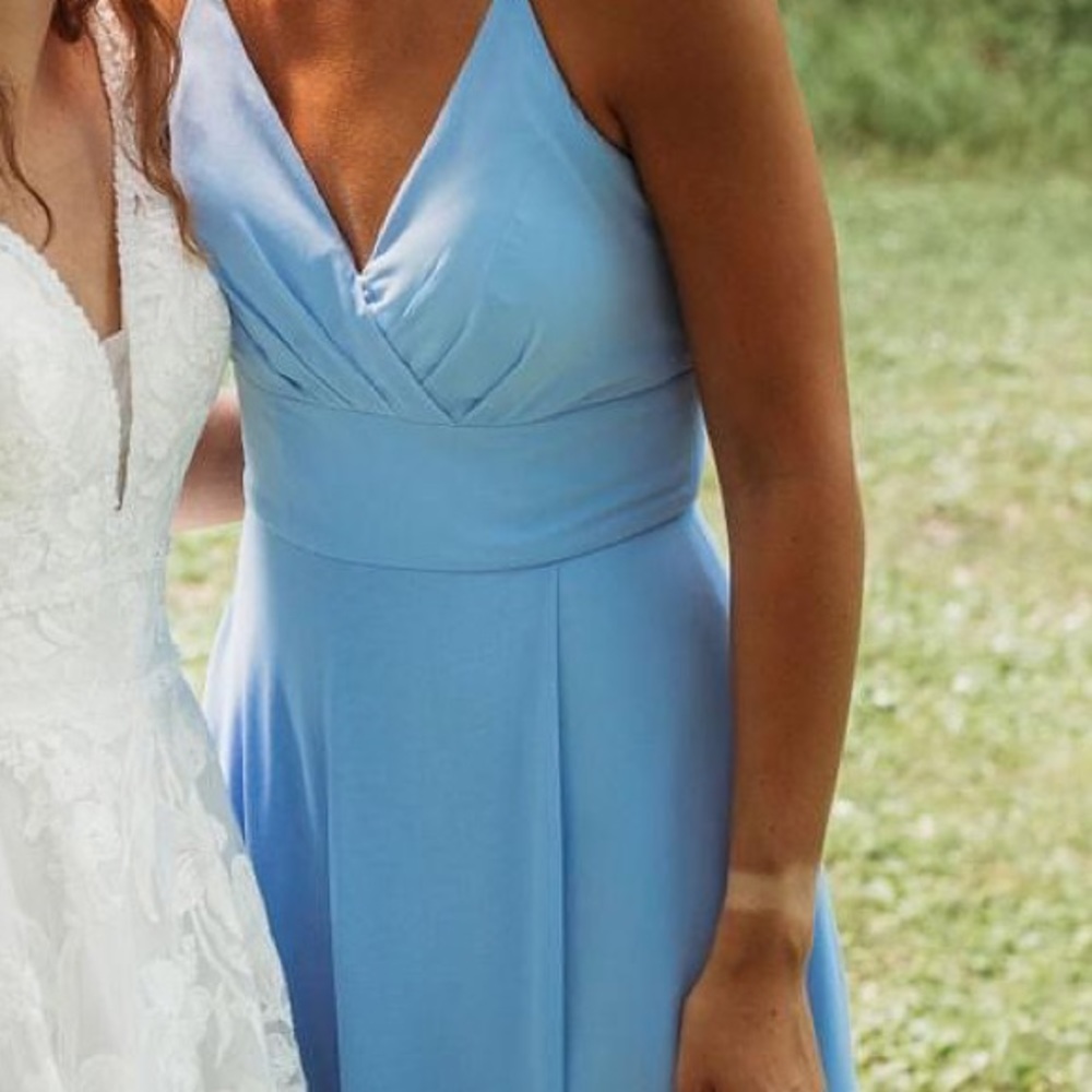 Mori Lee Cornflower blue Bridesmaid Dress